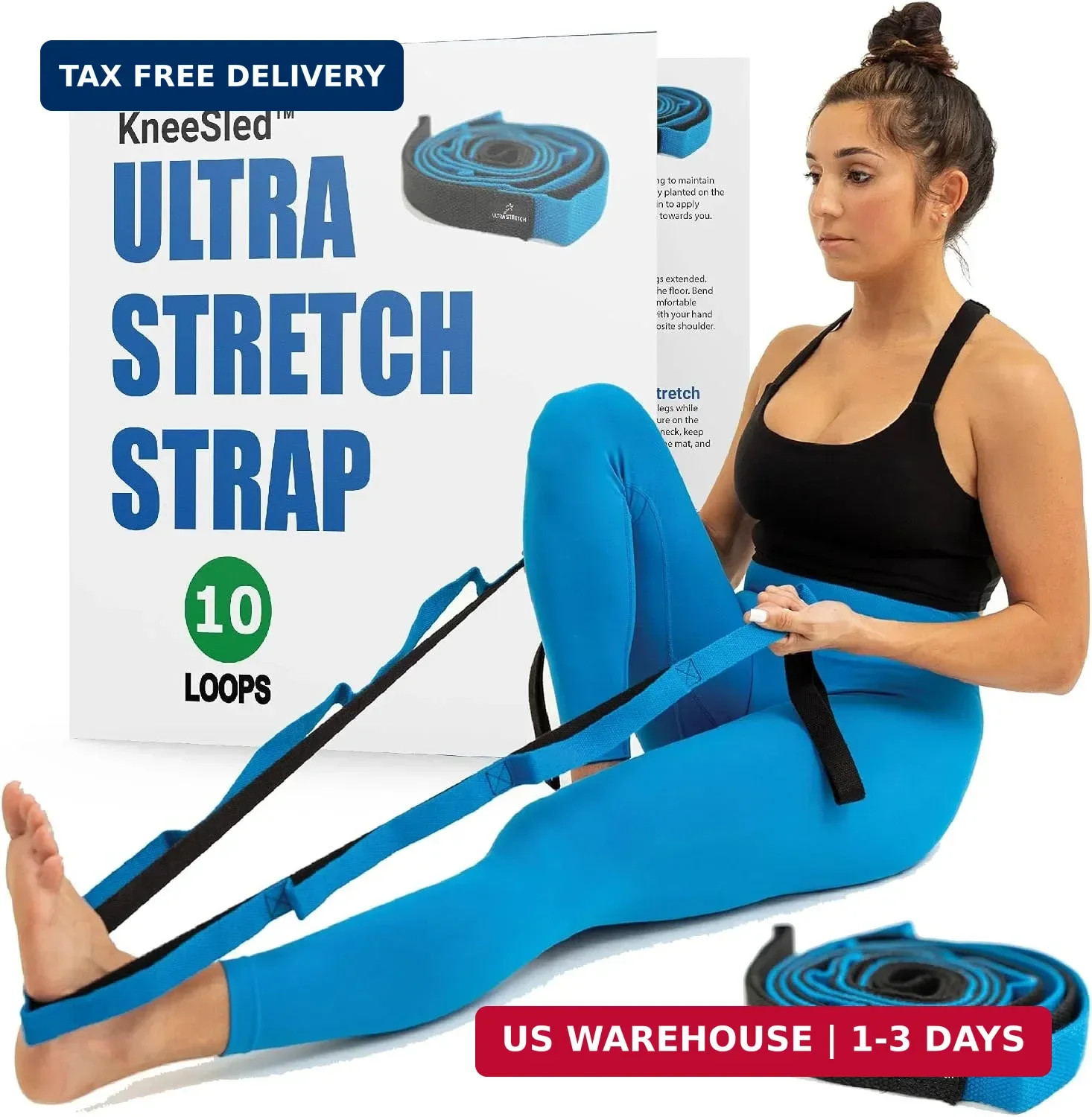 KneeSled Ultra Stretch Strap Best Choice for Physical Therapy U.S.A.