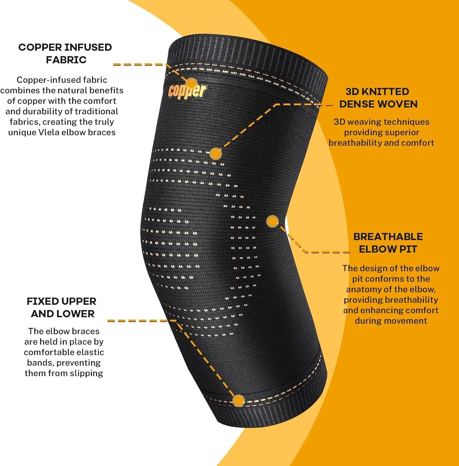 Adjustable Elbow Brace for Golfers & Weightlifting