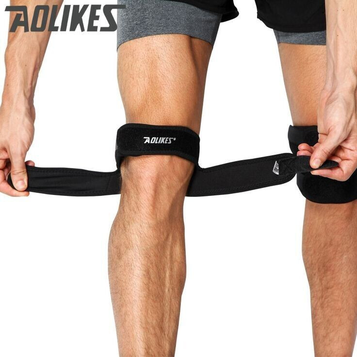 1 X knee support Patella Brace Protector Band for Sports with bridge belt Pads