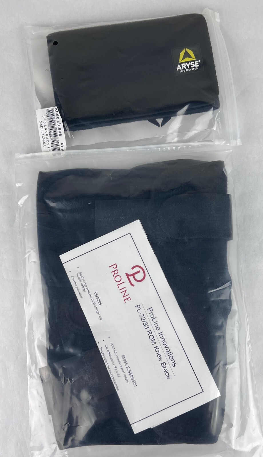 ProLine Innovations PL-32/33 ROM Knee Support Brace New Universal Bilateral L R