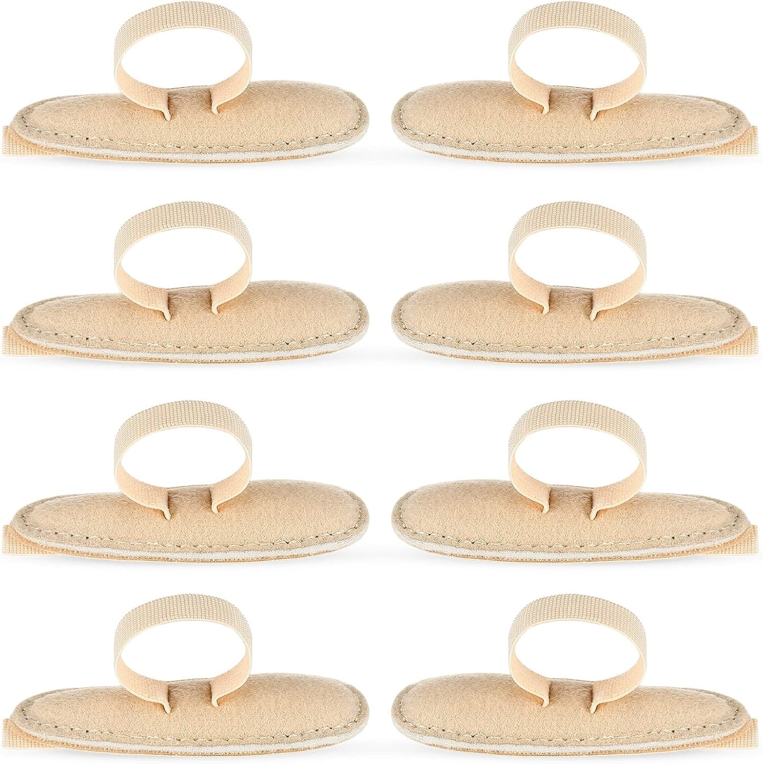 8 Pcs Hammer Toe Crest Cushion Soft Straightener Buttress Pads Splint Reduces Pr
