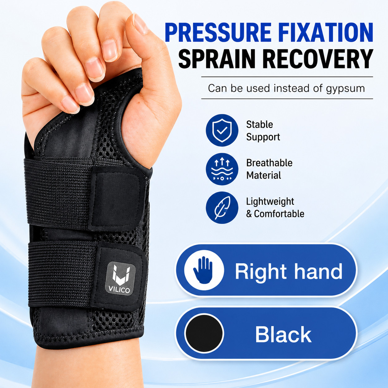 NEW Wrist Brace for Carpal Tunnel Adjustable Support with Splints