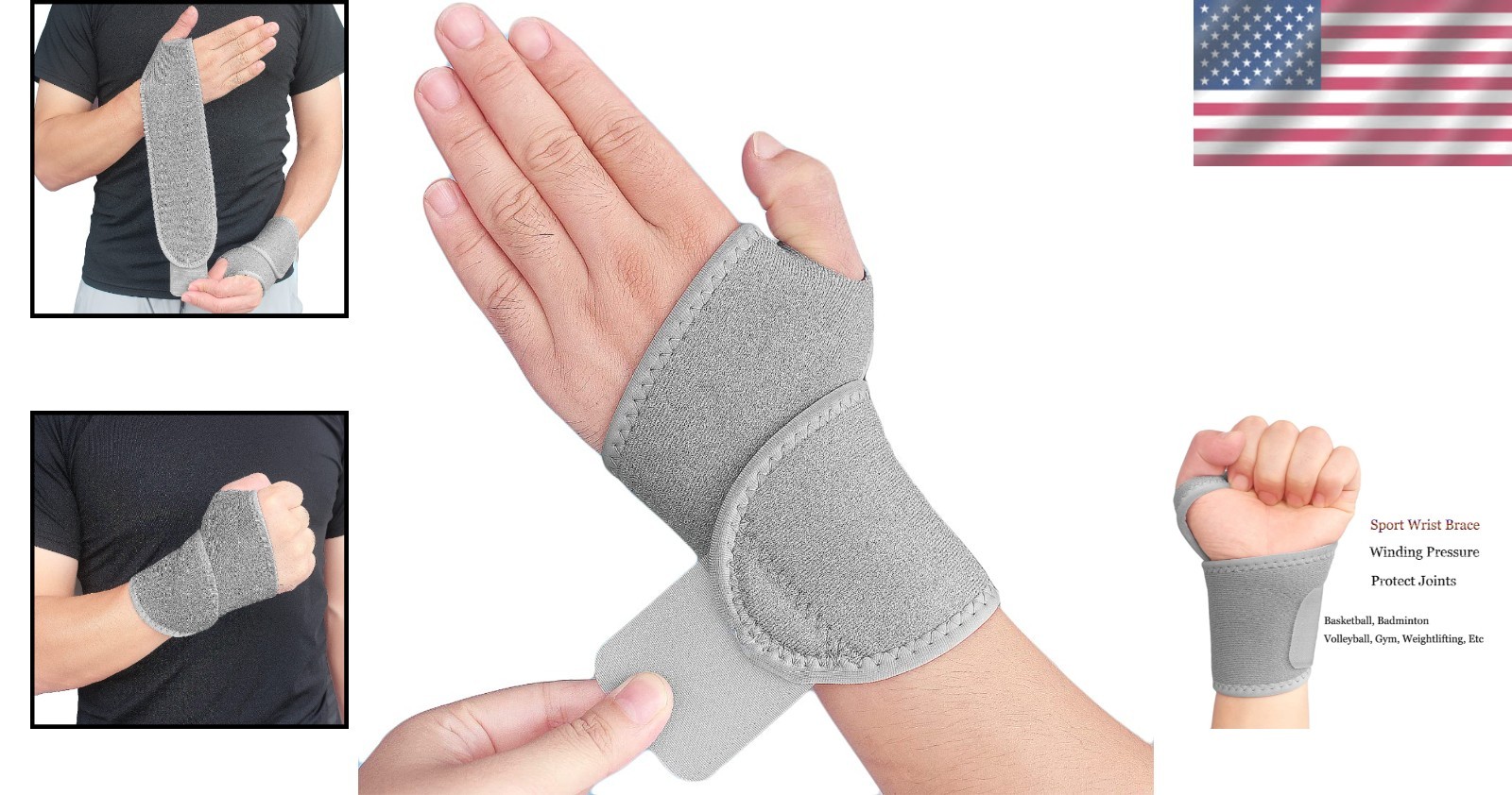 Breathable Wrist Support Wraps – Joint Pain Relief for Active Youth & Adults