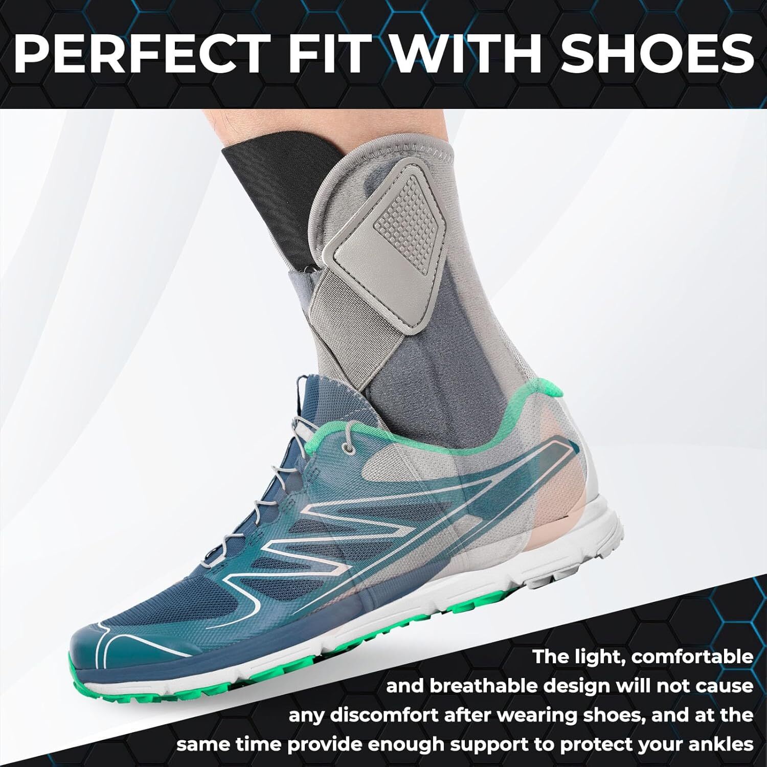 Ankle Brace Splint Support Stabilizer for Sprain Plantar Fasciitis Injury Pain
