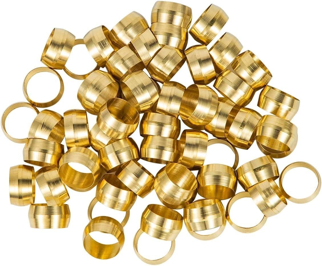 Complete 210-Piece Brass Compression Fittings for Water, Oil & Gas Connections