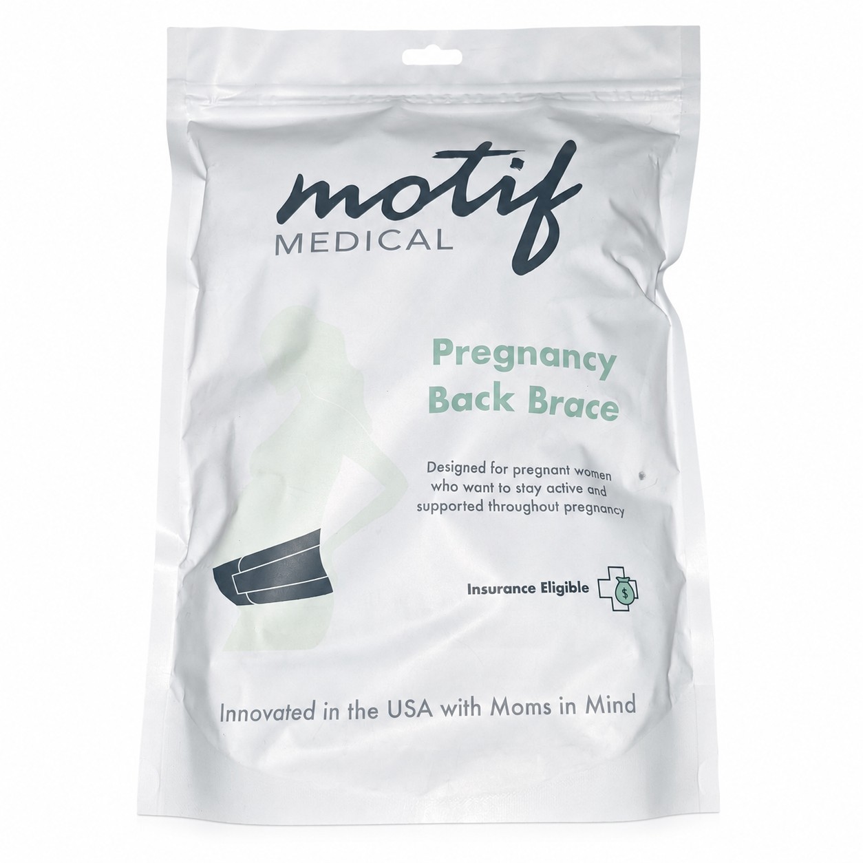 Motif Pregnancy Back Brace XL White Maternity Support Band AAA0016-05 New