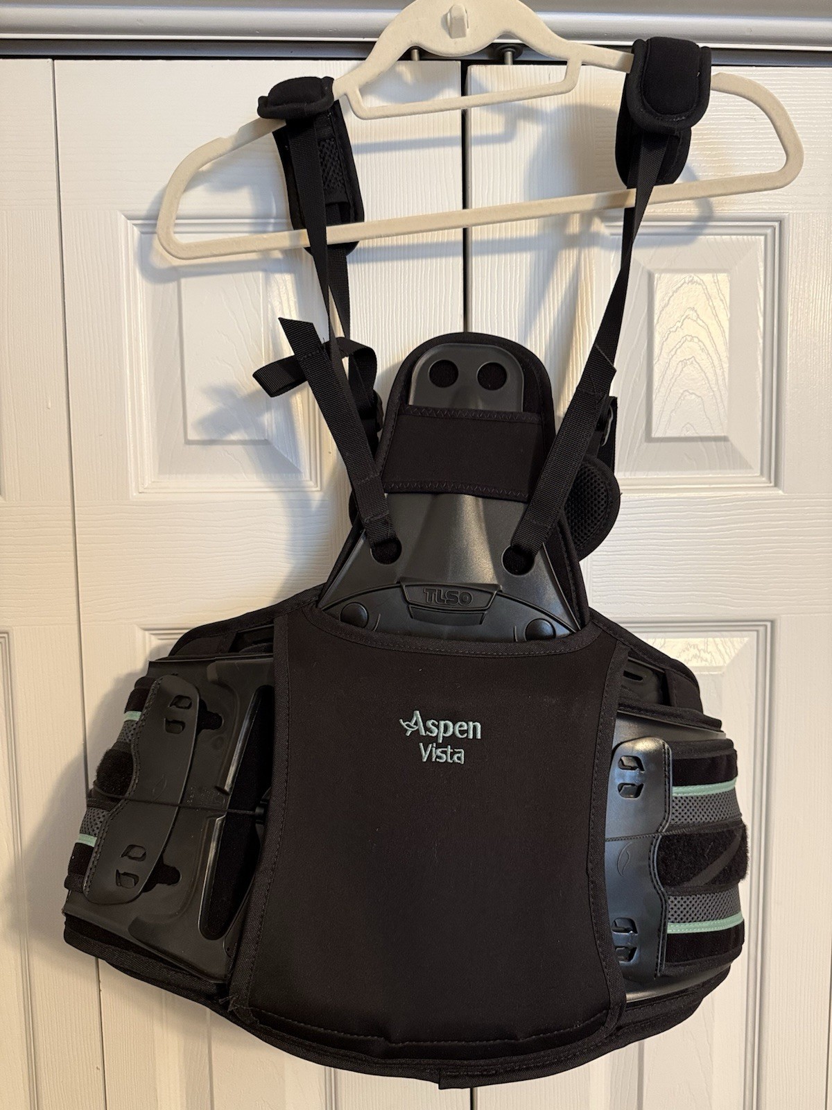 ASPEN Vista TLSO Adjustable Lumbar Back Brace Adjustable Size Clean Black