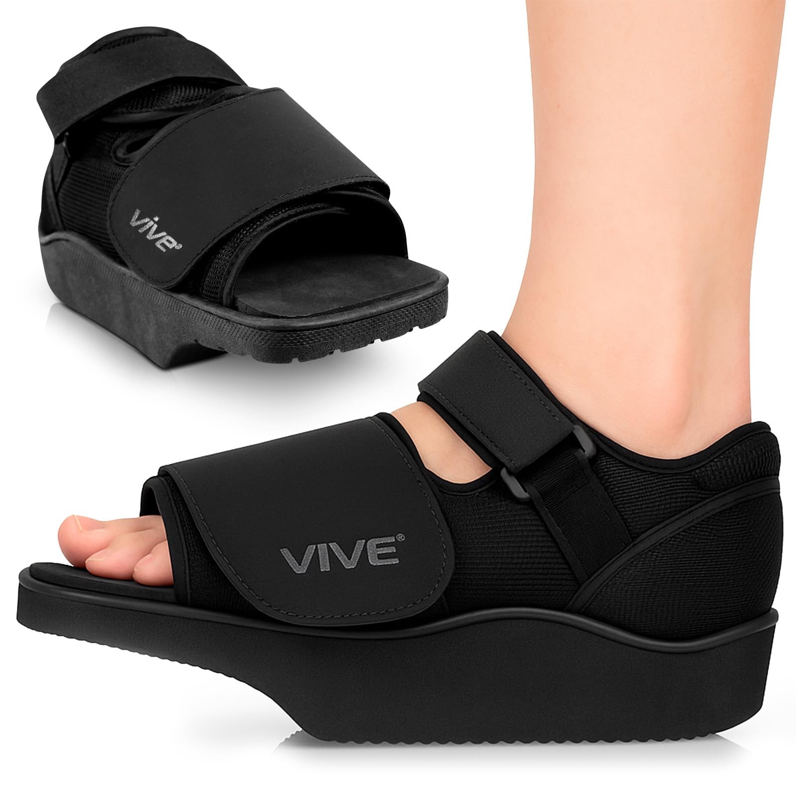 Vive Offloading Post-Op Shoe – Forefront Wedge Boot for Broken Toe Injury – N…