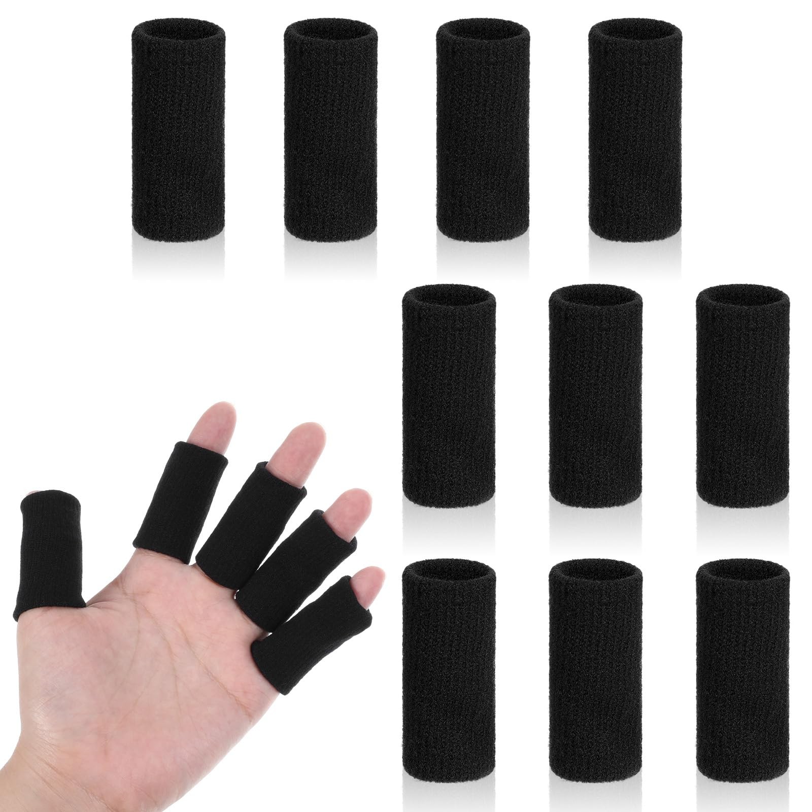 10 Pcs Finger Sleeves Protectors Sports Finger Splints Thumb Finger Support