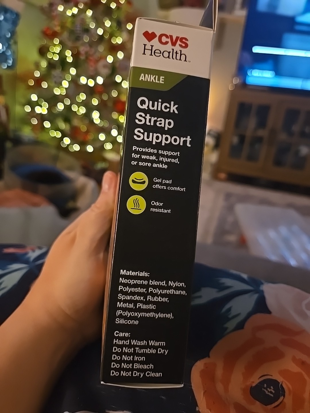 CVS Health Ankle Support with Quick Strap – Moderate Support, One Size B55