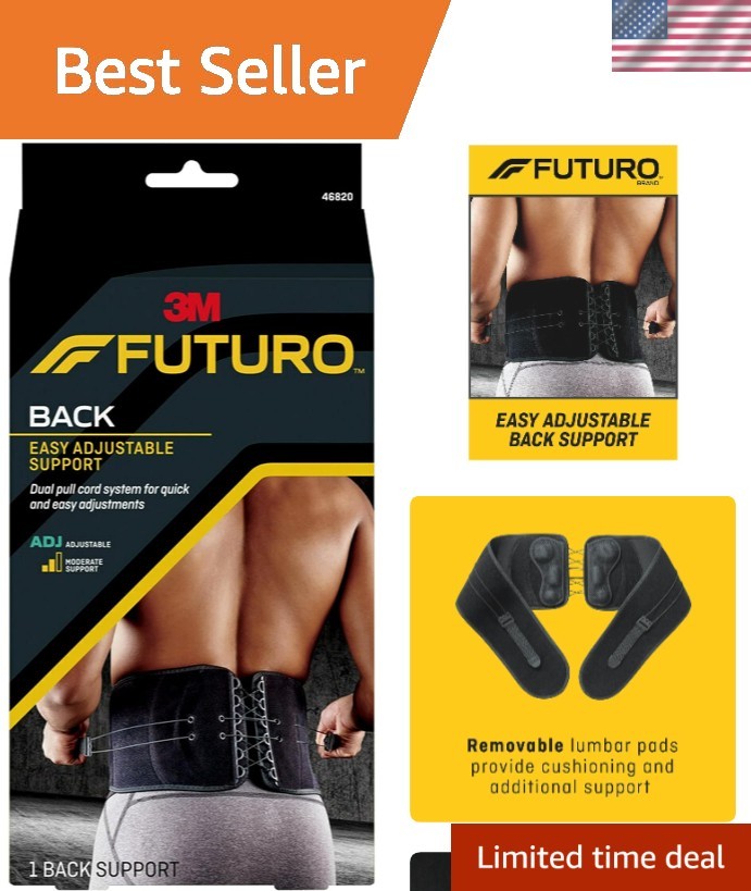 Hassle-Free Adjustable Back Support – Customizable Fit for Your Active Lifestyle