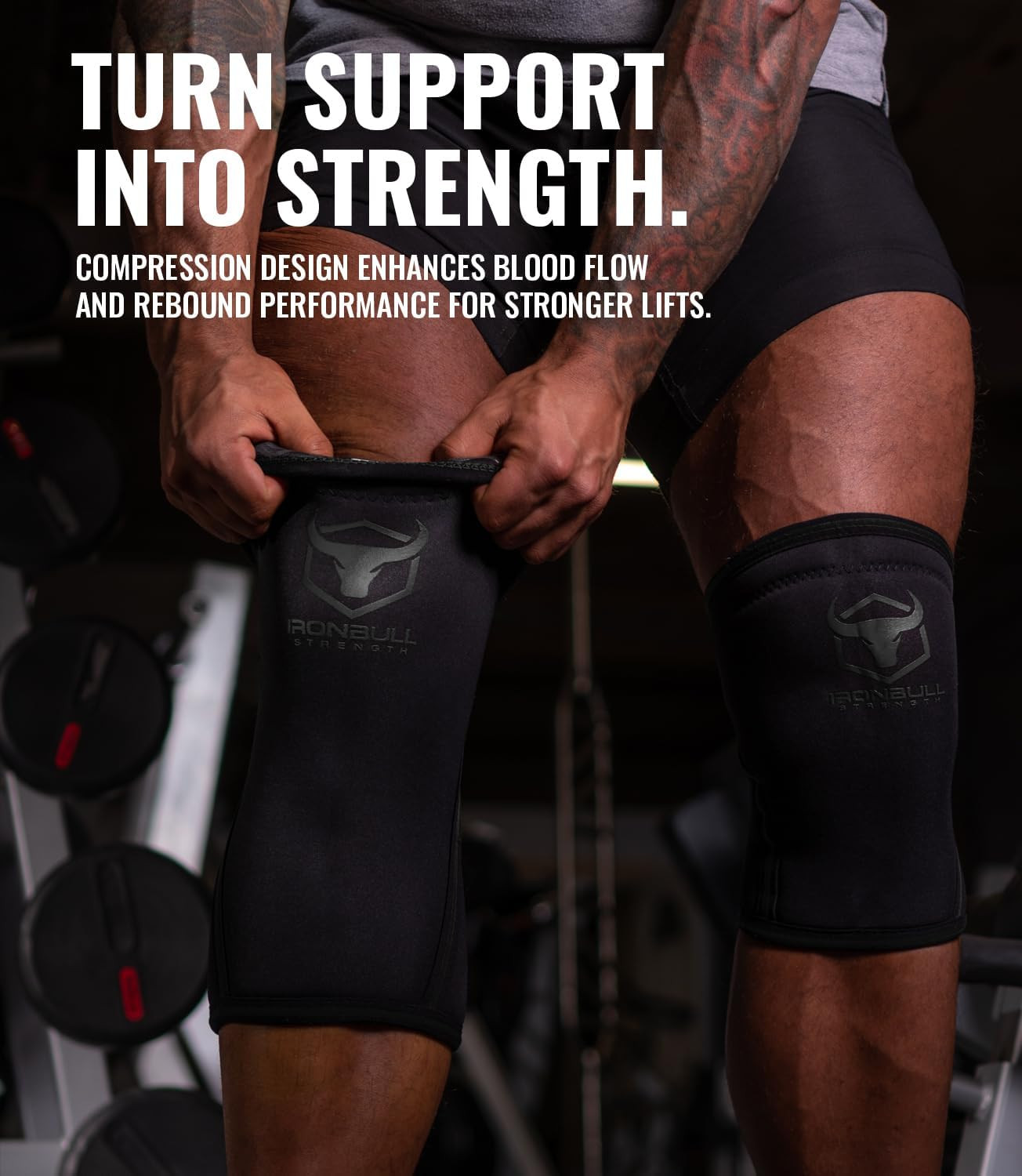 Knee Sleeves 7Mm (1 Pair) – Compression Brace & Knee Sleeve for Weightlifting, P