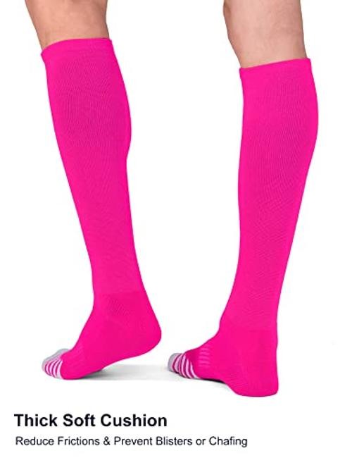 2/3 Pack Baseball Soccer Softball Socks for Kids Medium Hot Pink (2 Pack)