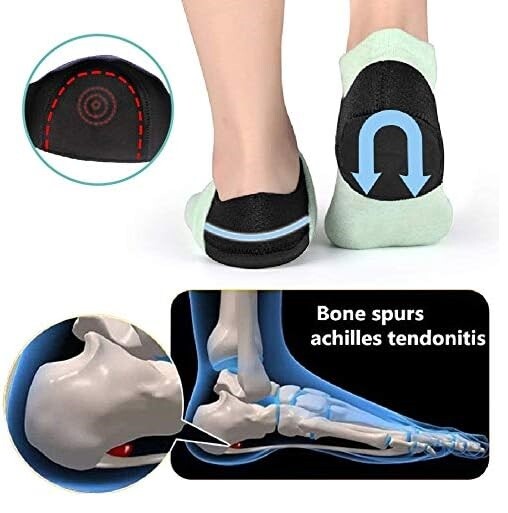Plantar Fasciitis Relief Heel Cups for Foot Pain Relief Elastic Gel Pads Gifts