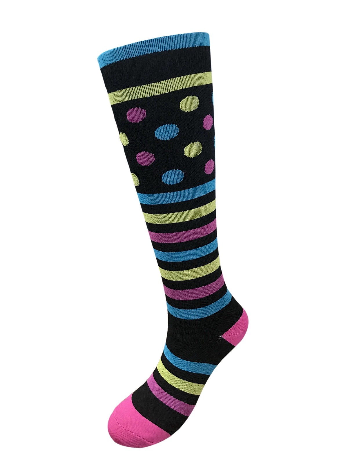 6 Pack of Compression Socks Stockings Women Knee High 20-30Mmg Medical Running
