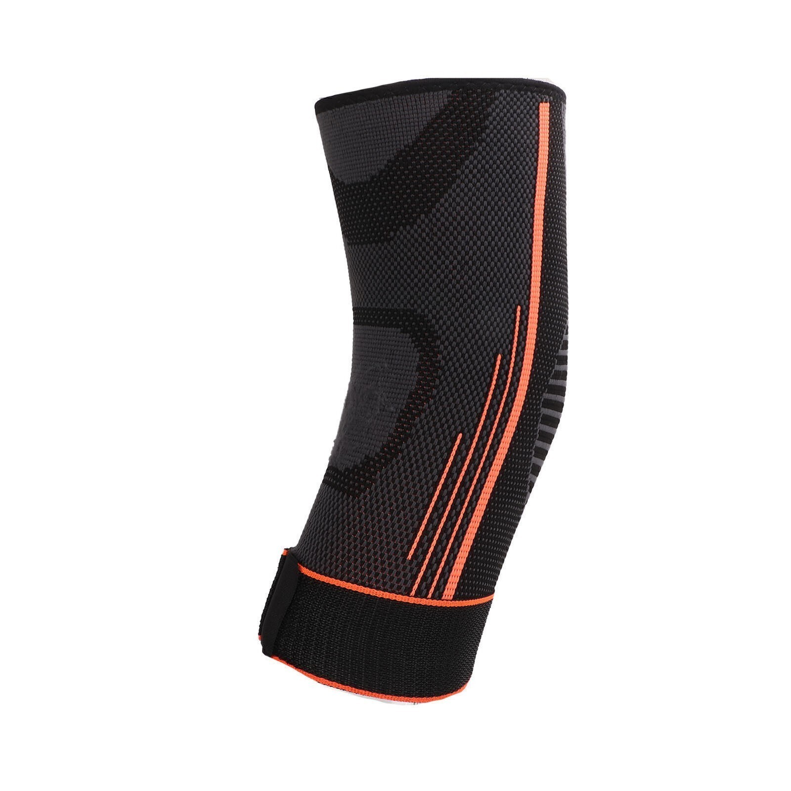 Sports Elbow Guards Nylon Knit Soft Elbow Compression Sleeve with Strap for Bask