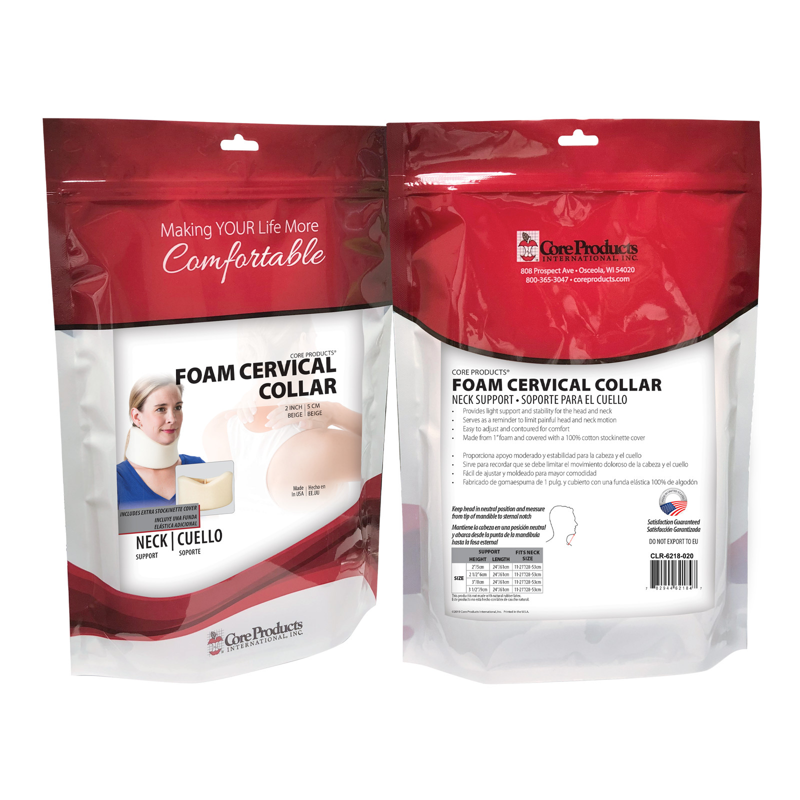 Core Products Foam Cervical Collars