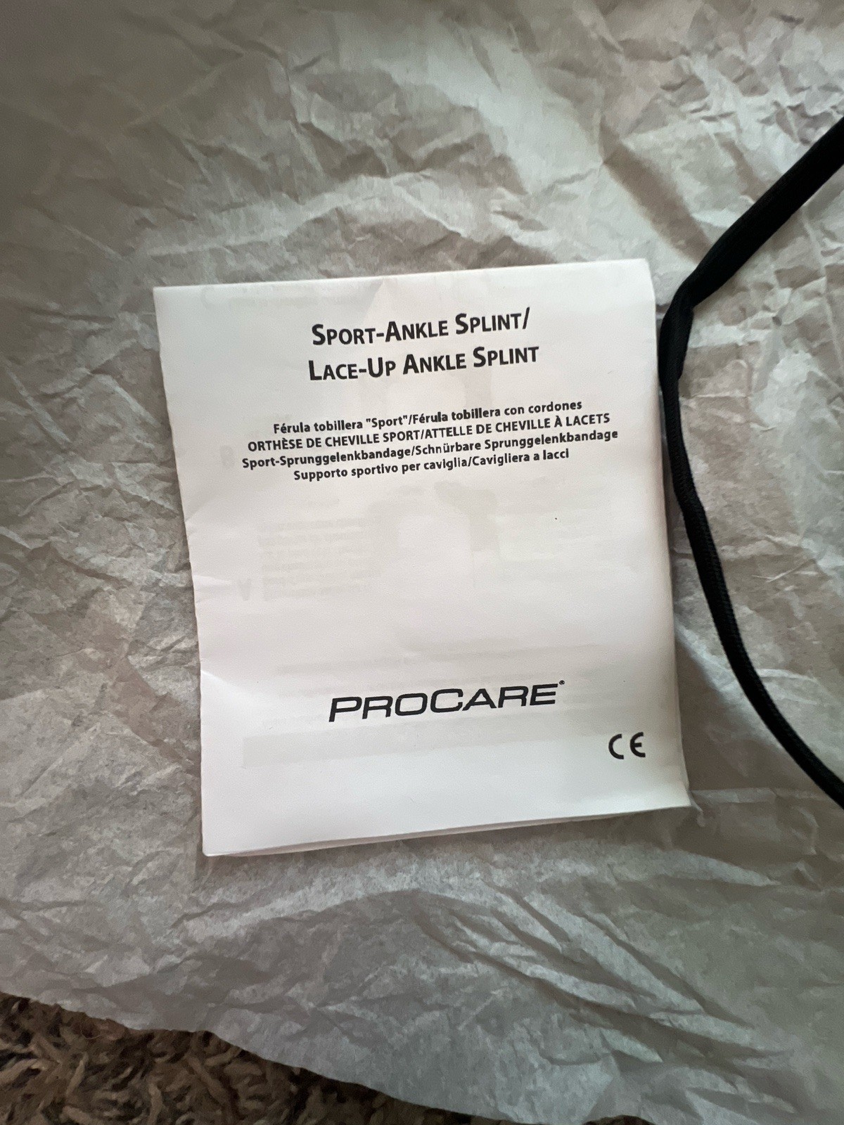 DJO Procare Lace Up Ankle Brace with Box Universal Unisex Size XL