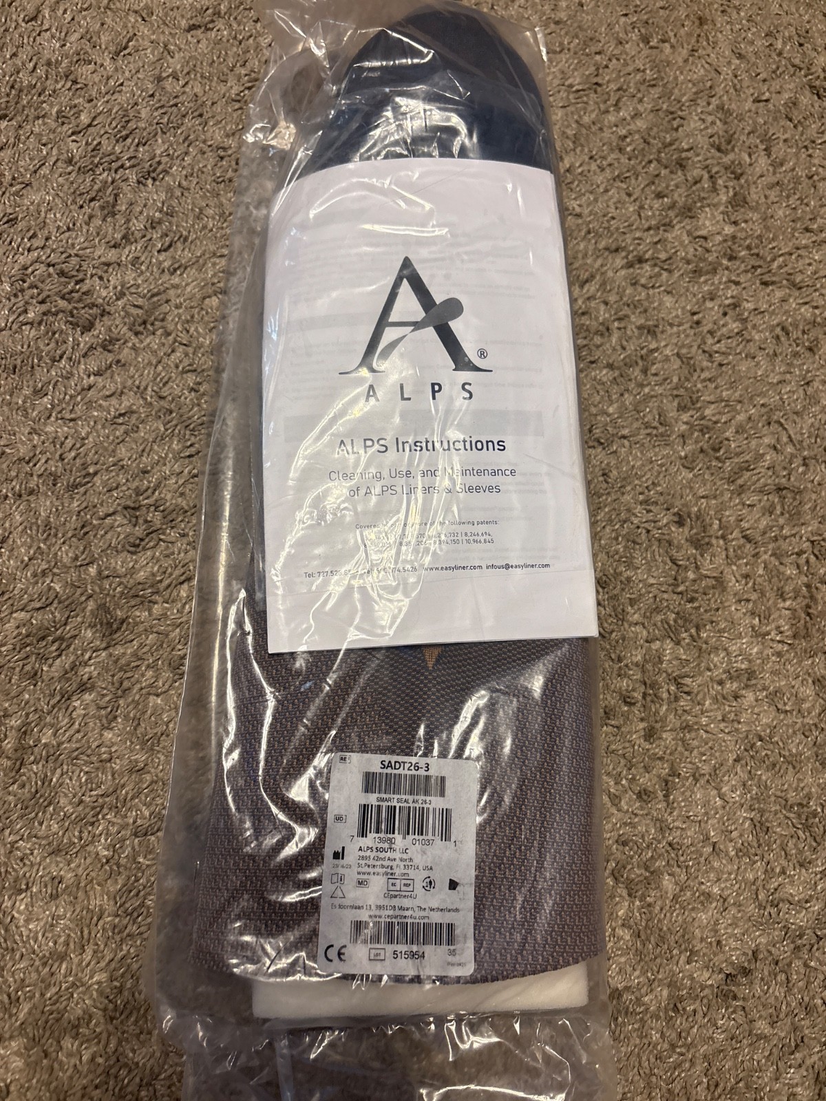 New Alps Locking Smart Seal AK 26cm 3mm SADT26-3 liner, Grey with vacuum seal