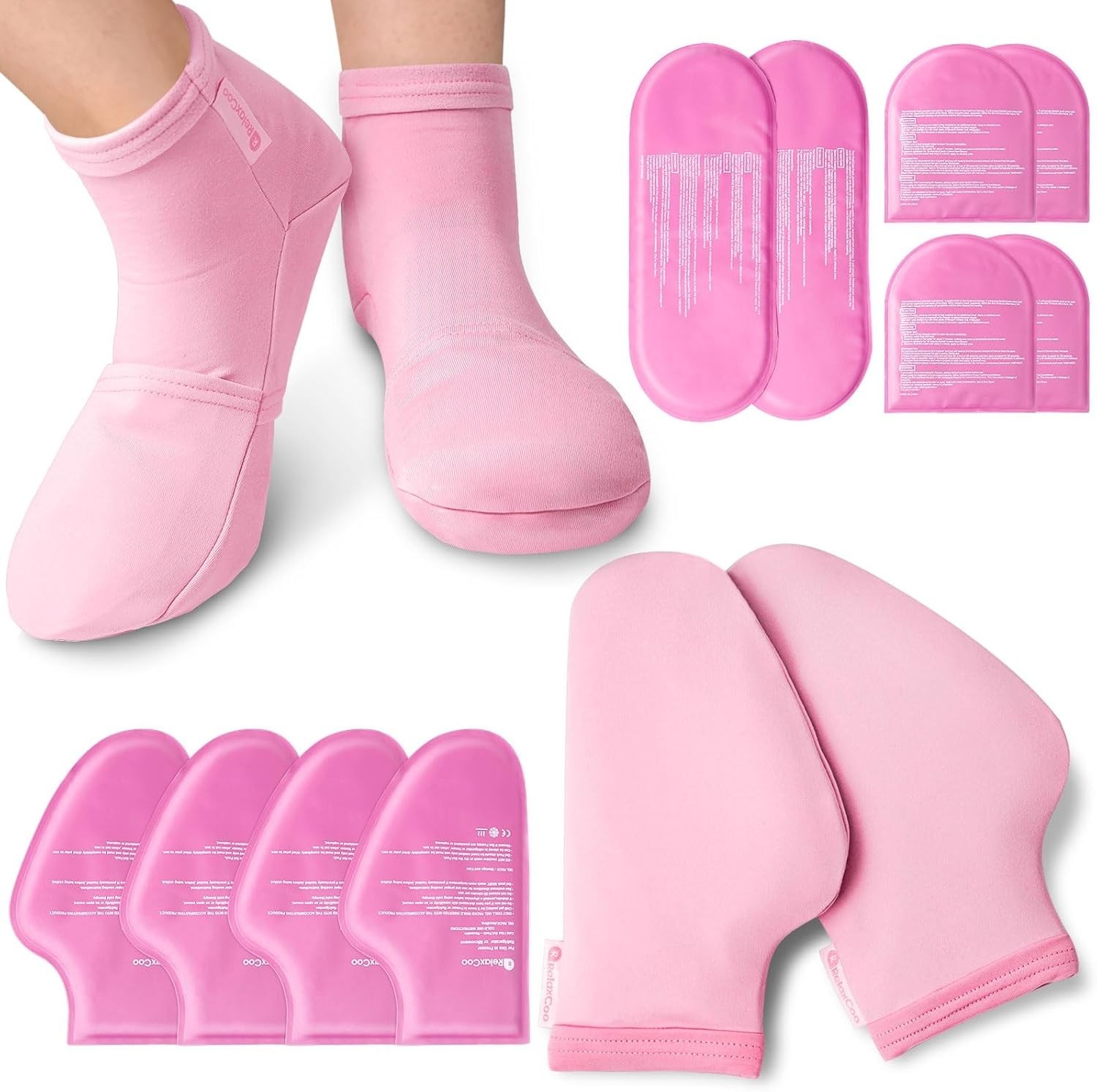 SuzziPad Cold Gloves and Socks for Chemotherapy, Chemo Ice Packs for Hands an