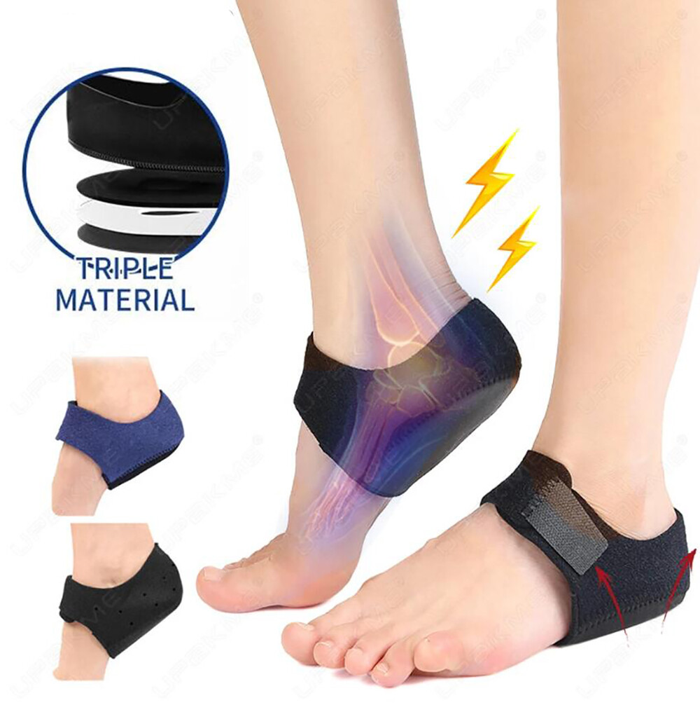 1/2 Pairs Heel Cups Protector Plantar Fasciitis Socks Pads For Foot Support Pain