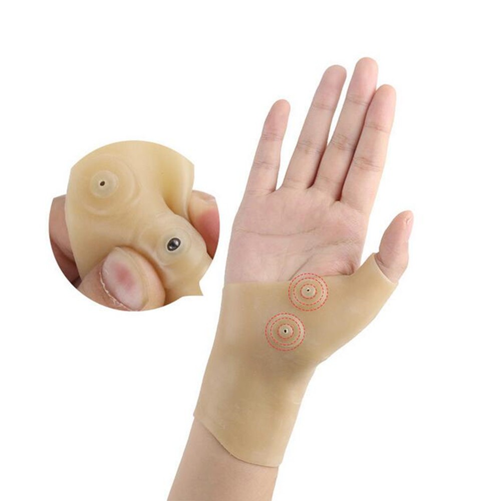 1Pair Waterproof Magnetic Therapy Wrist Hand Glove For Arthritis Pain Relief