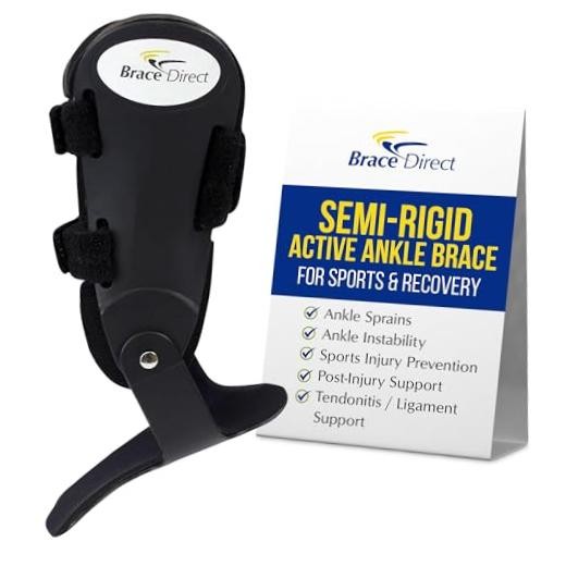 Semi-Rigid Active Ankle Brace for Sports – Maximum Left Ankle – Left – XS