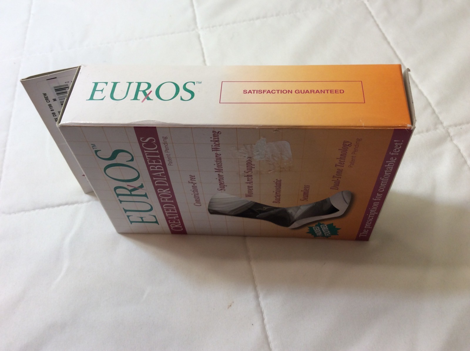 Euros Diabetic Unisex Padded Compression Socks Size Medium