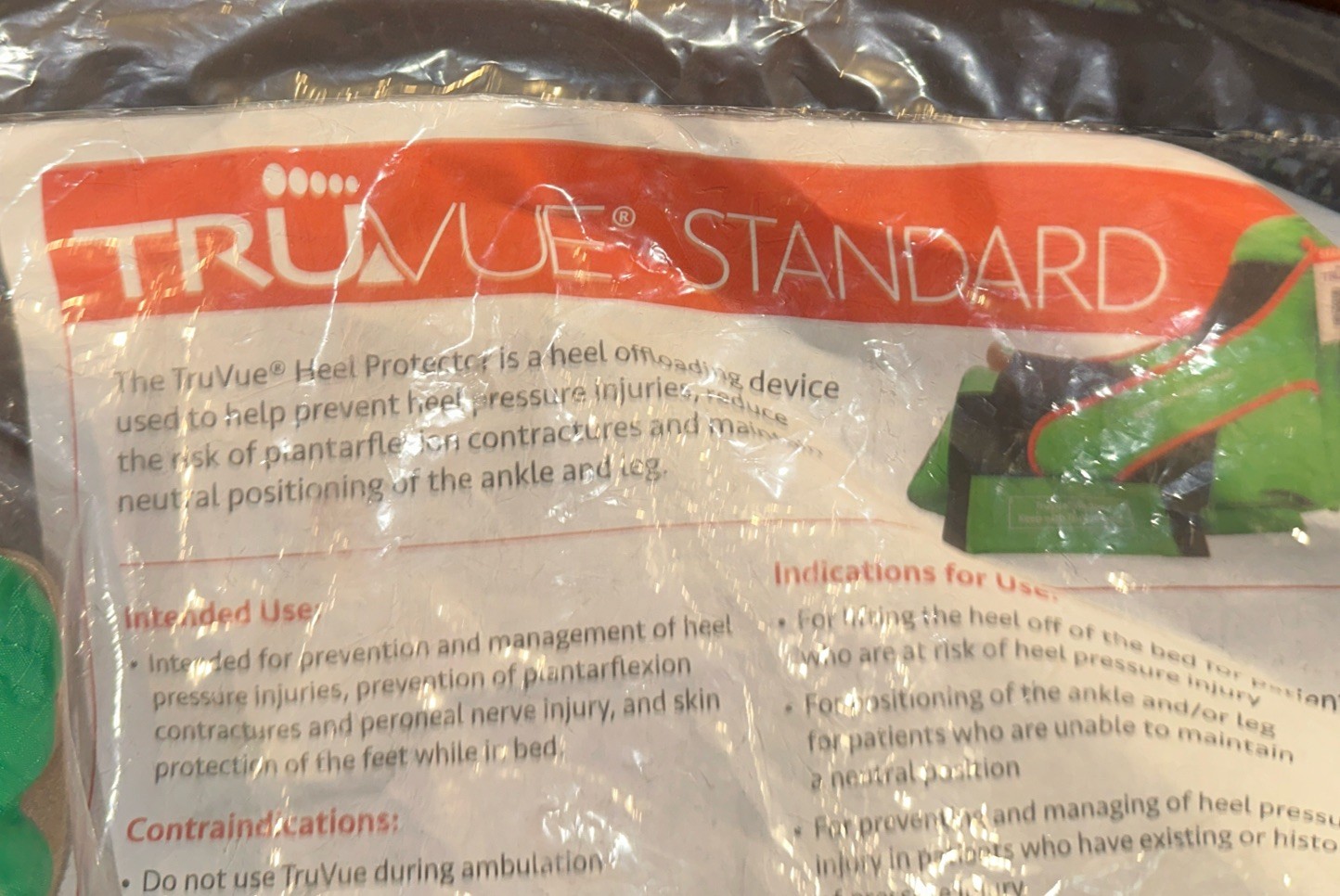 TrueVue Standard Heel Protector HTRUEVUESD 13”-18” READ Description