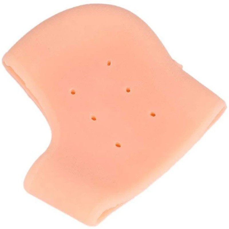 2Pcs Silicone Feet Care Socks Moisturizing Gel Heel Thin Socks with Hole Cracked