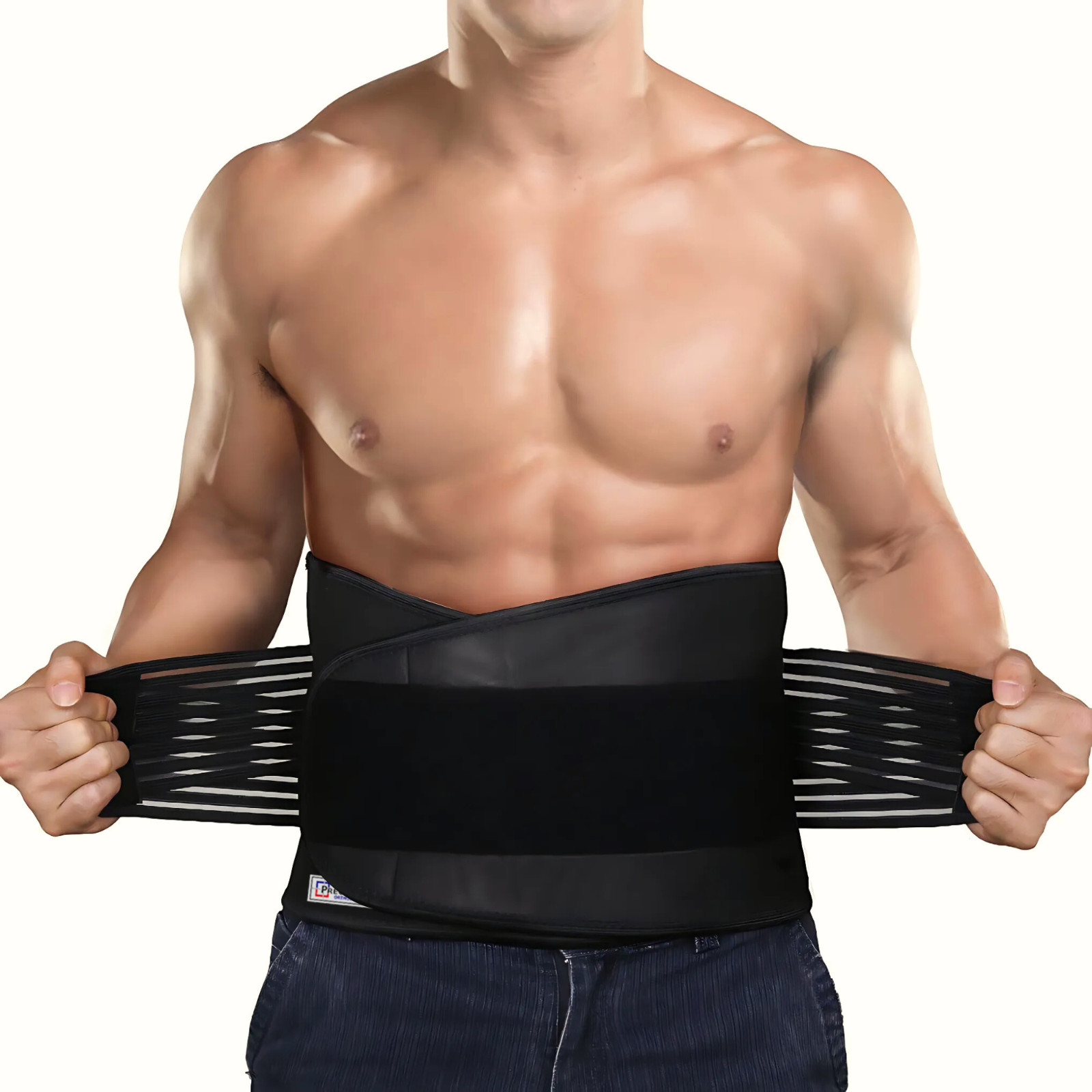 Adjustable Neoprene Double-Pull Lumbar Support Lower Back Belt Brace Pain Relief