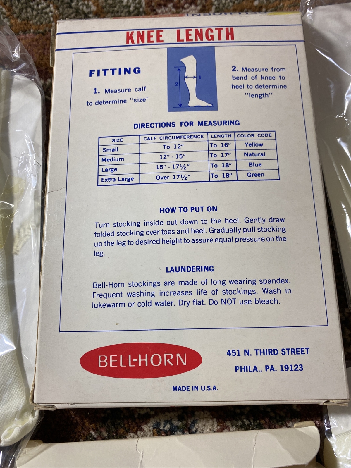Futuro Anti-Embolism Knee Length Closed Toe Stockings, “Size Small White 4 Pk