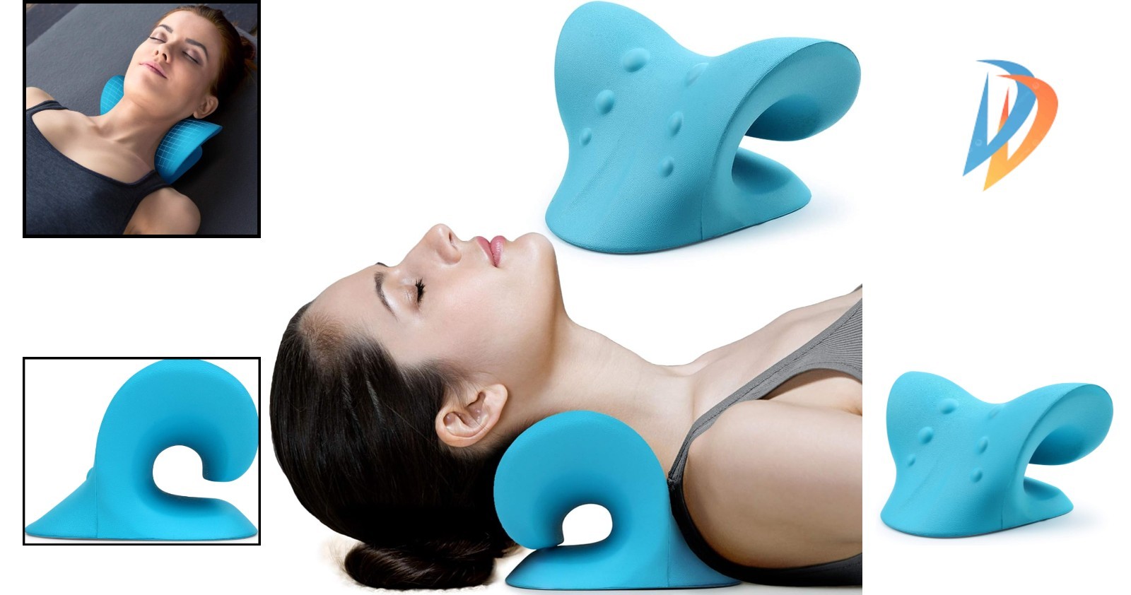 Cervical Traction Device for Neck Alignment: Comfortable Memory Foam Stretcher