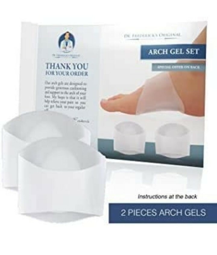 2pair Original Arch Support Gel Set, 4 Soft Gel Sleeves for Flat Foot and Plan