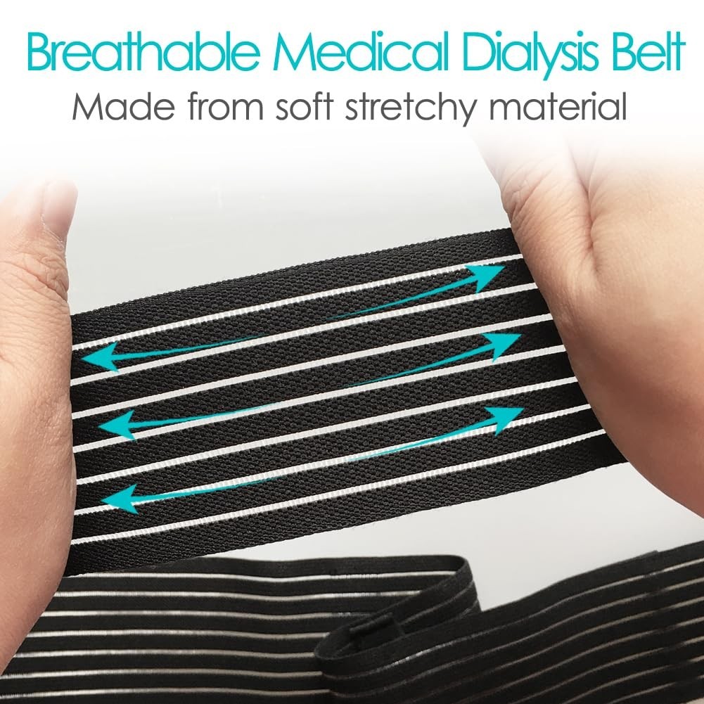 2 Pack Feeding Tube Belt – Breathable G-Tube Holder, Abdominal Support, No Tapin
