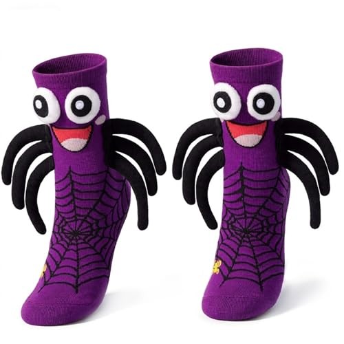 Funny Halloween Socks for Women Men Crazy 3D Spooky Bat Spider Socks for