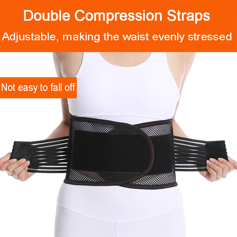 Lumbar Lower Back Support Belt Brace Wrap Pain Relief Adjustable Band Men Women