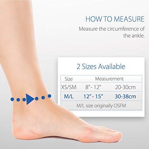 Foot Drop Brace for Walking Support – Soft Ankle Orthosis AFO for Men & Women, M