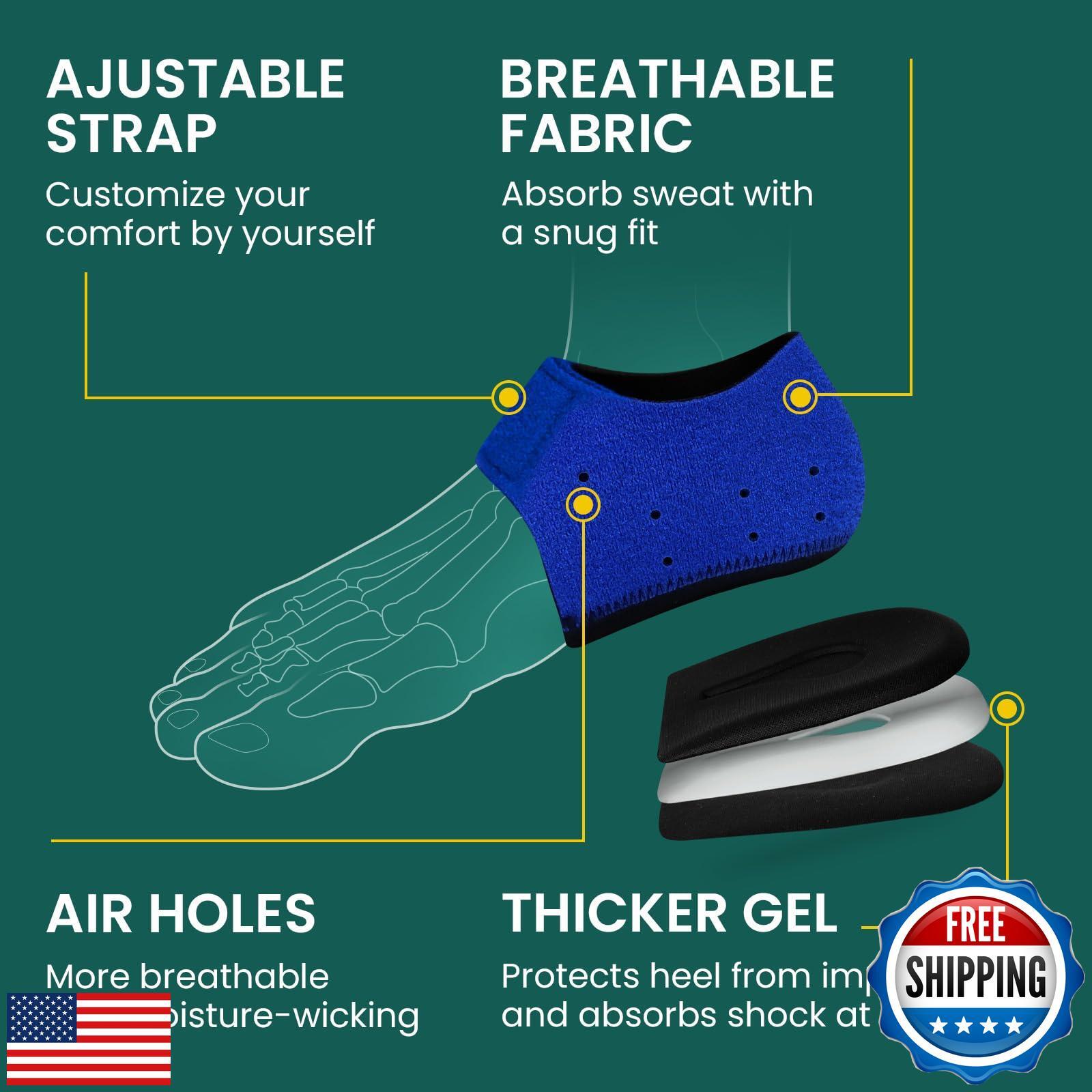 Plantar Fasciitis Protector for Shoes – Welnove Heel Cups for Pain Relief, In
