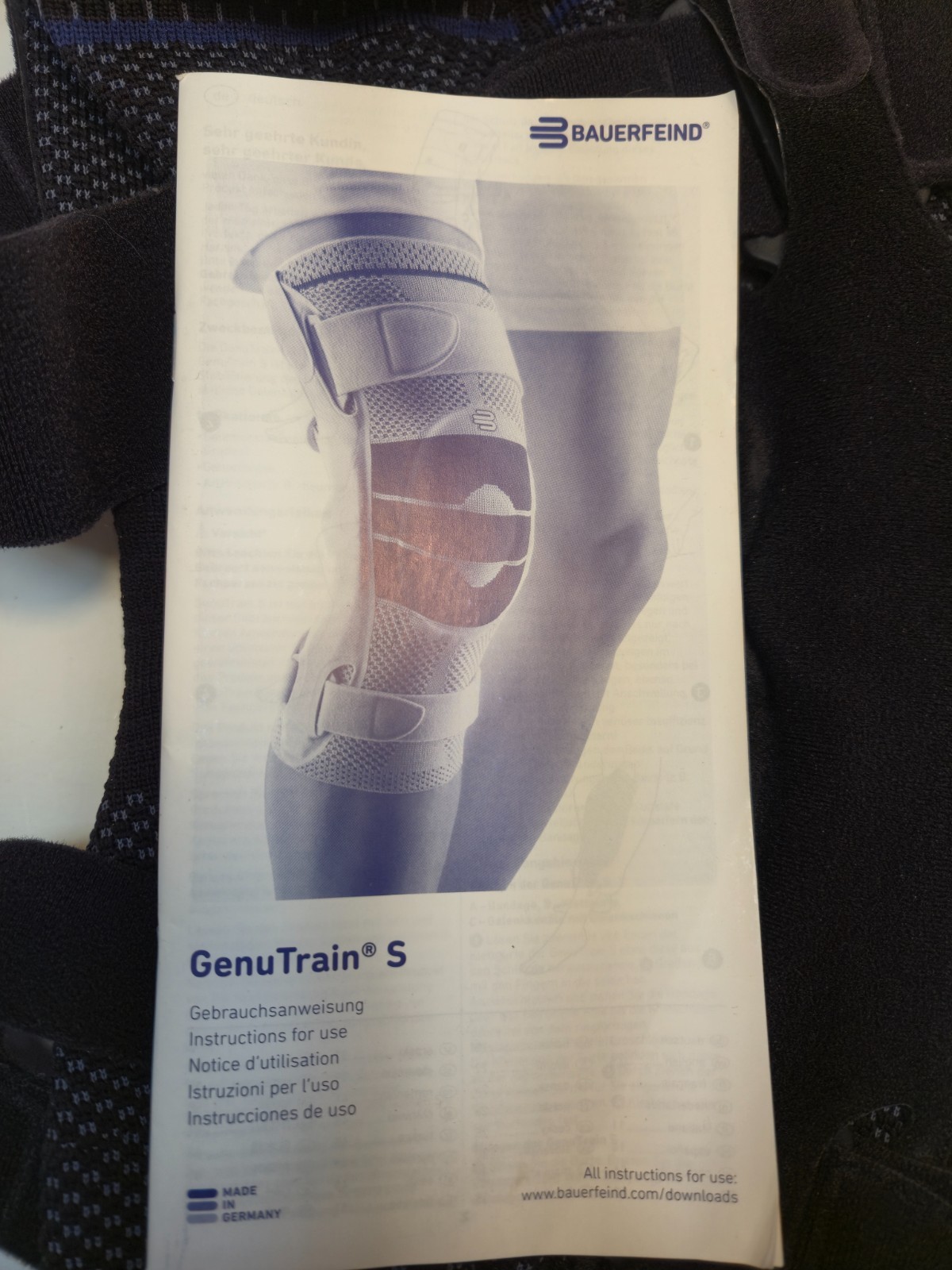 Sparthos Knee Brace and Bauerfeind GenuTrain S Knee Brace Bundle of 2