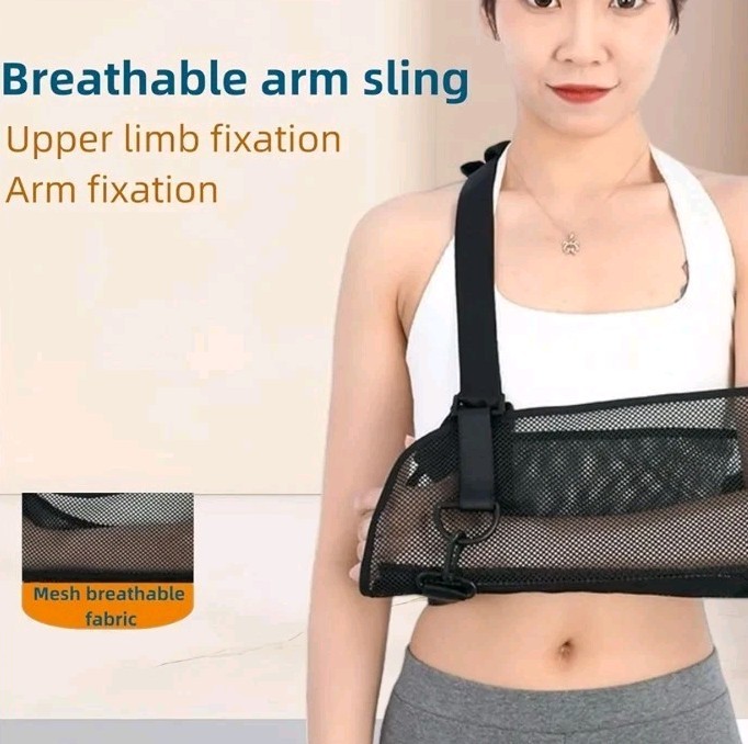 Arm Sling Shoulder Immobilizer, Adjustable, Breathable – Black