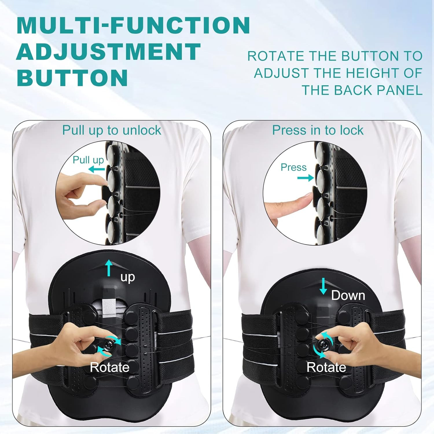 LSO Spine Decompression Support-Entire ARC Back Brace for Women & Men,3D PAD plu