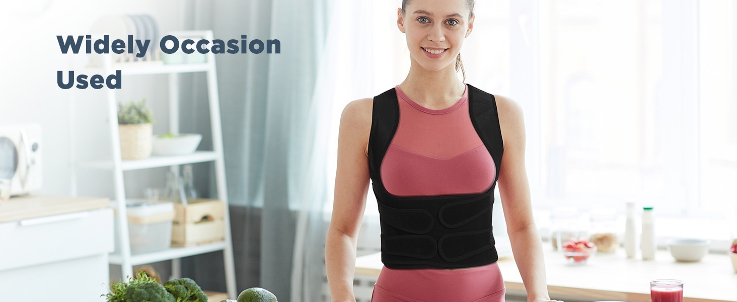Back Brace Posture Corrector Adjustable Shoulder Support Belt for Men Women Back