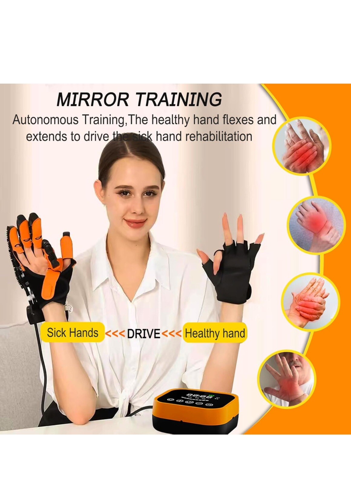 XUETAO Rehabilitation Robot Glove Hand Stroke Hand Therapy Equipment, Left Hand