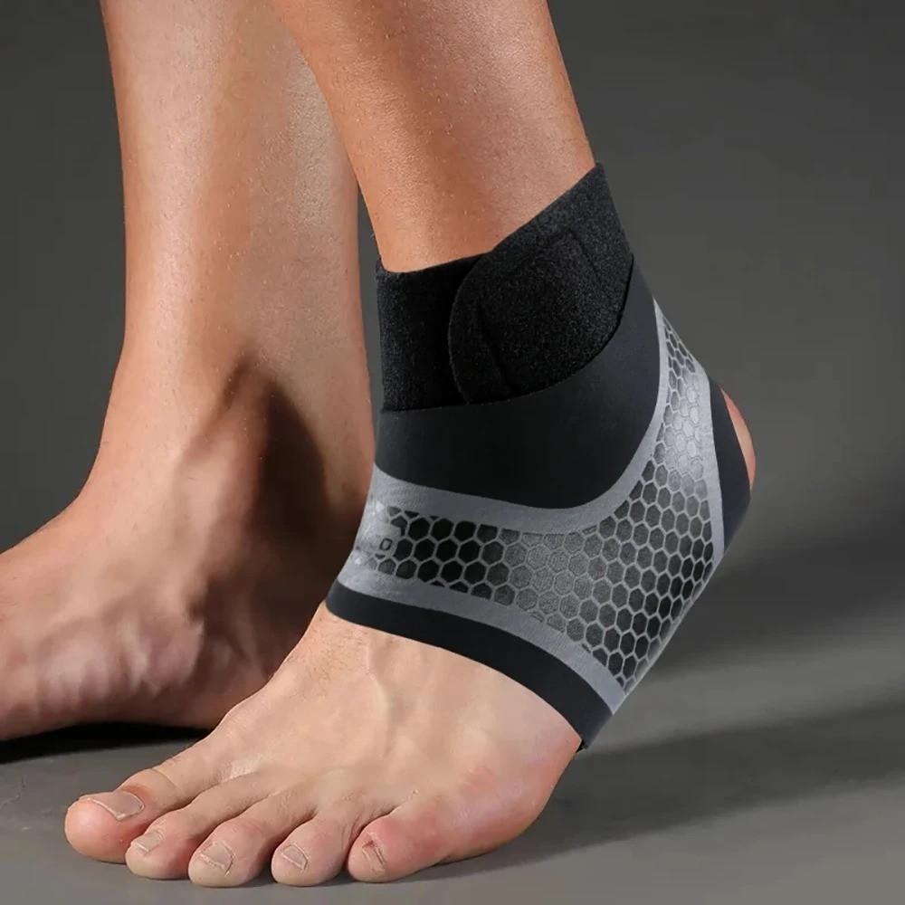 1 Pcs Adjustable Ankle Brace Compression Sleeve Support Fasciitis Pain Relief US