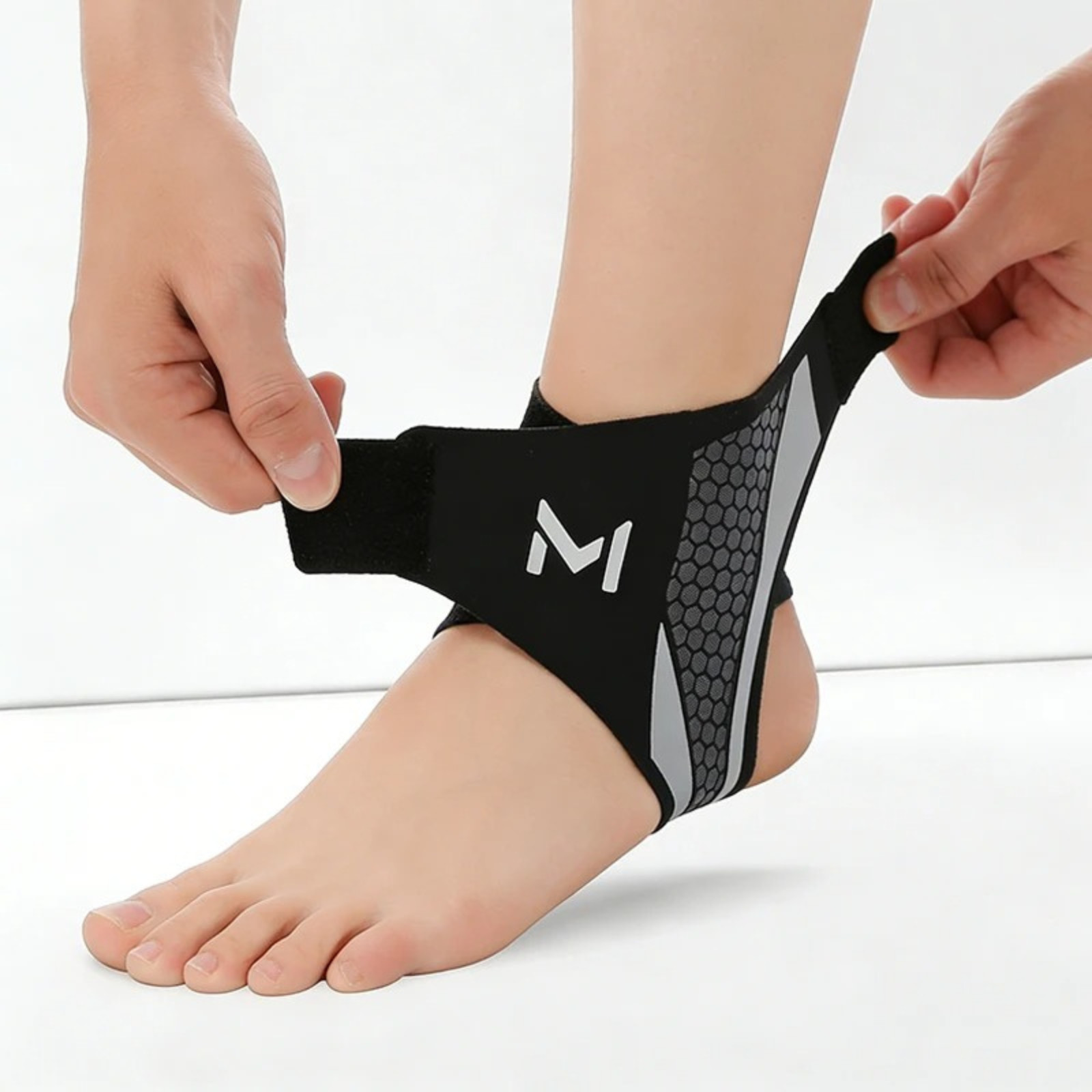 Ankle Brace Support Compression Sleeve Pain Relief Plantar Fasciitis Foot Wrap