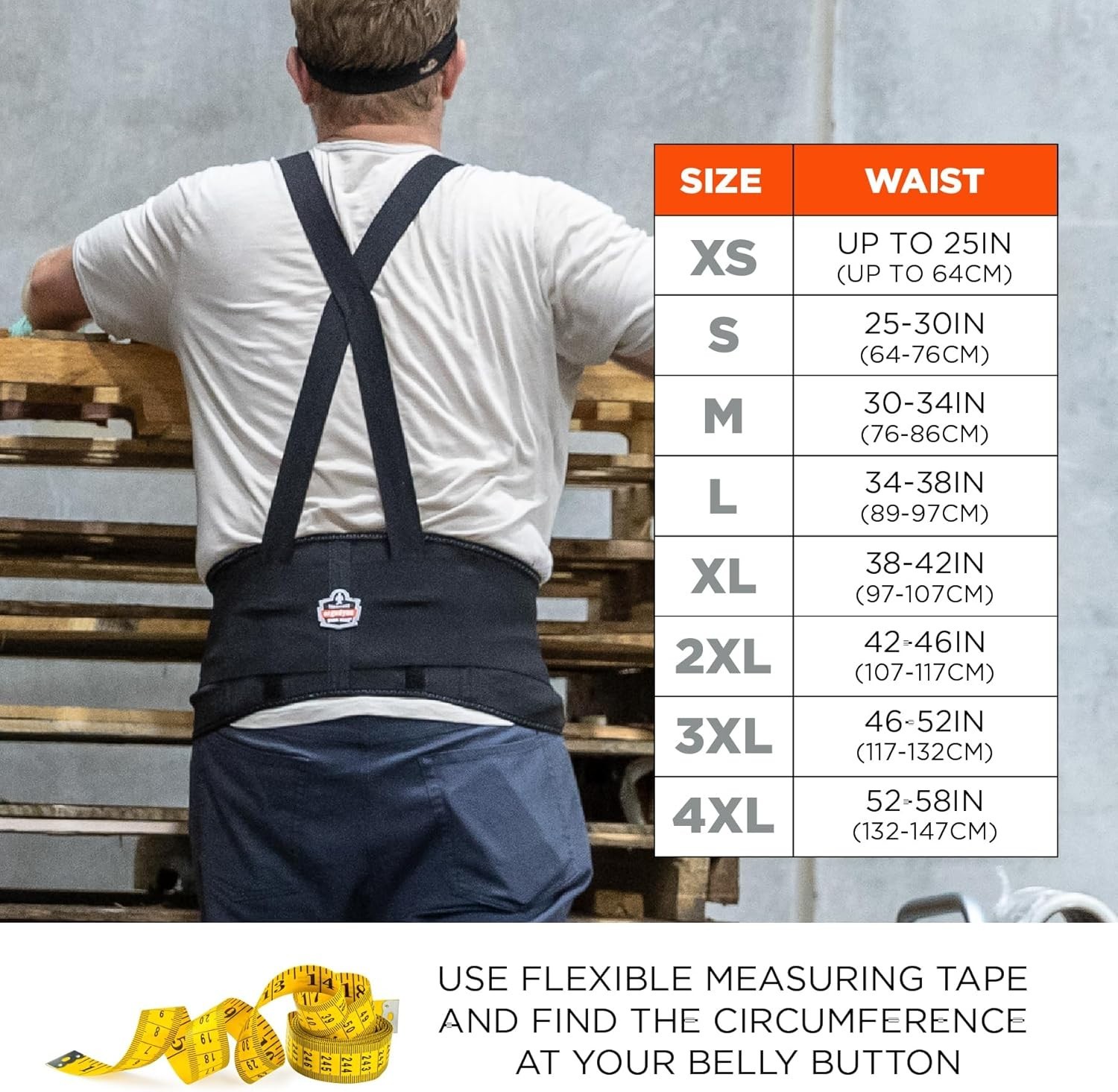 7.5″ ProFlex Back Support Belt – Adjustable and Comfortable Support for Lifting