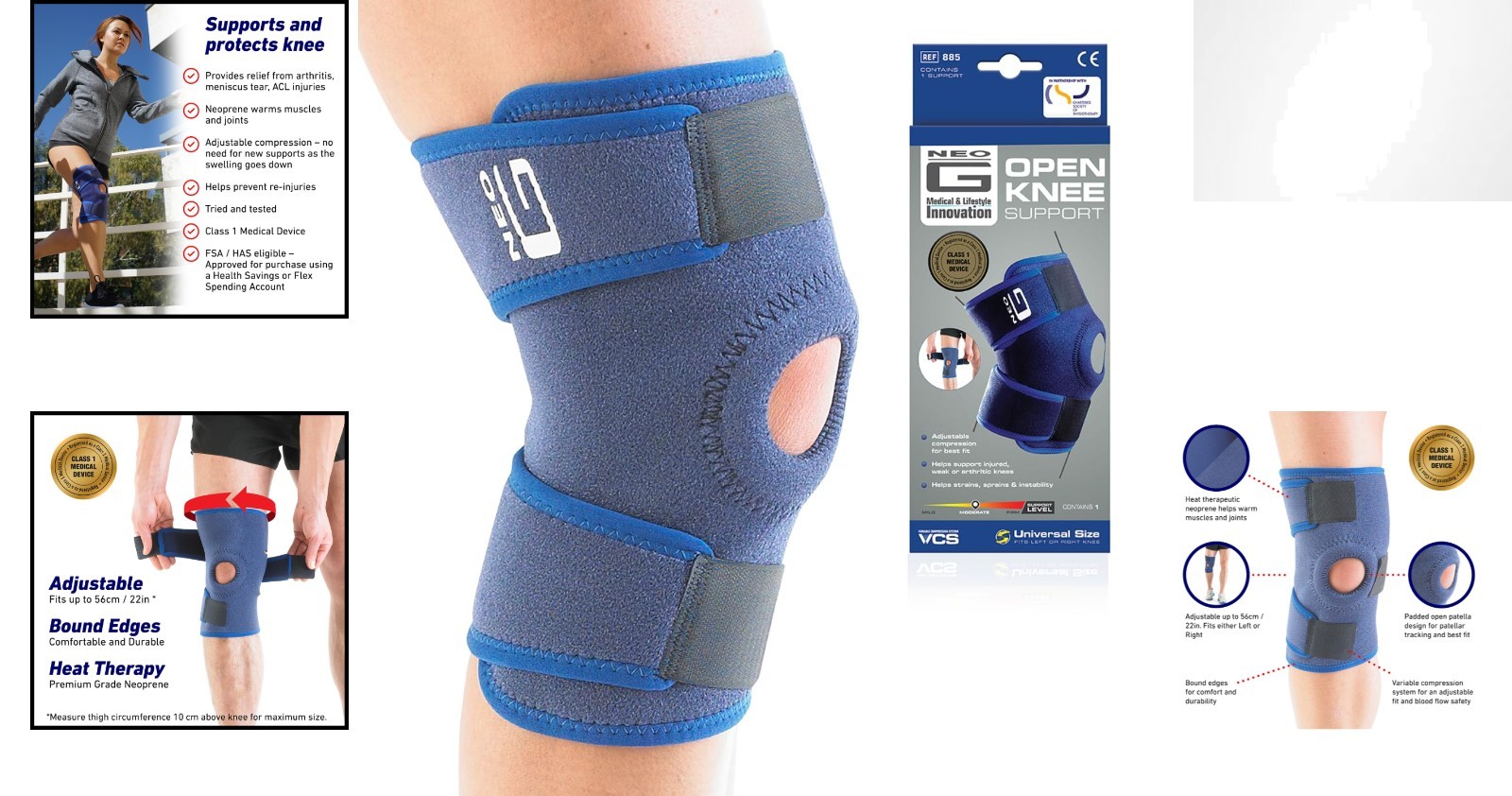 Compression Knee Brace – Open Patella Design for Enhanced Mobility and Support