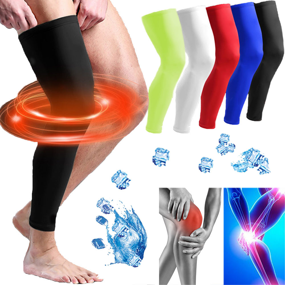 Copper Infused Leg Brace Knee High Compression Sleeve Socks Support Pain Relief