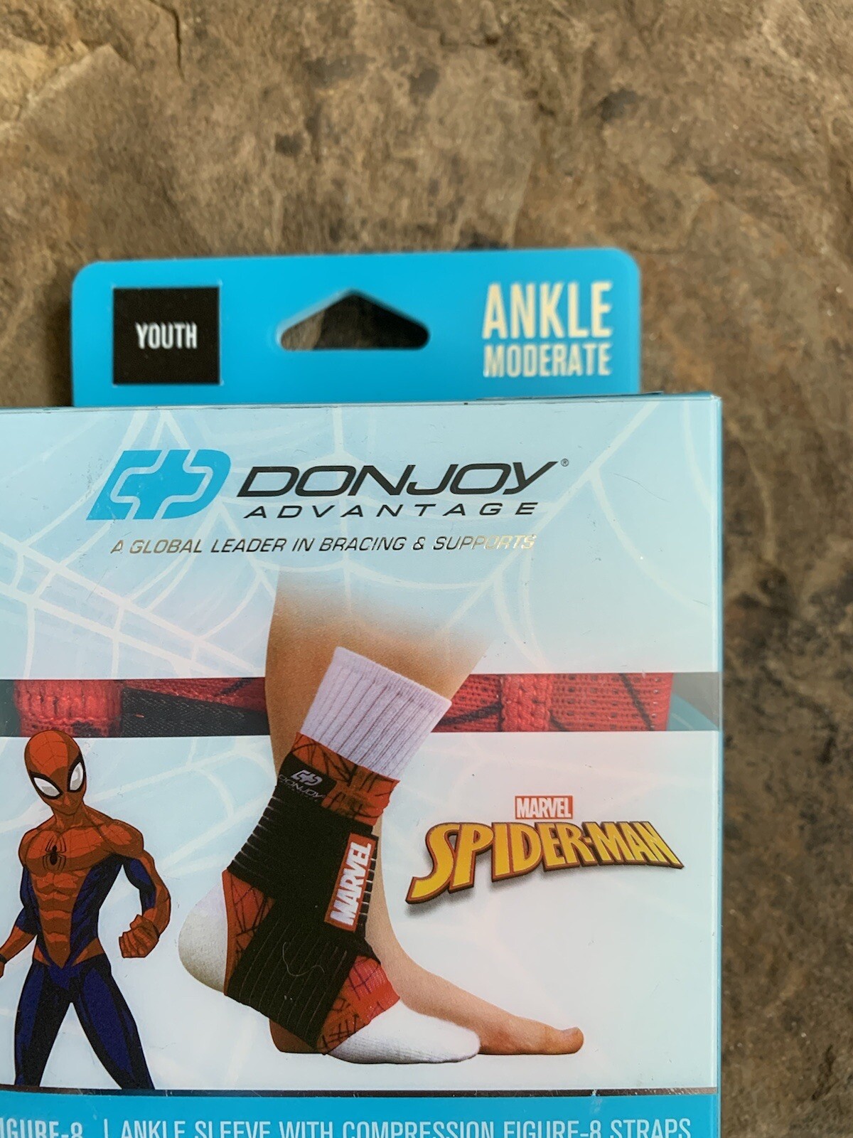 Donjoy Youth Spiderman Figure-8 Ankle Support. New